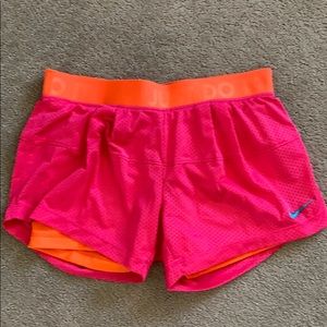 Pink & Orange Nike Dri-Fit Shorts